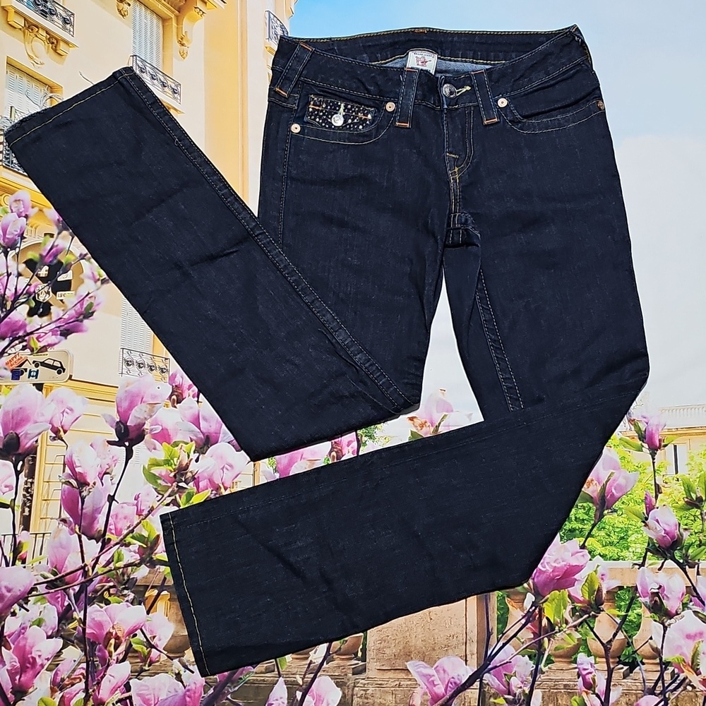 True Religion Embezzeled Straight Jeans Size 26 - Picture 3 of 9